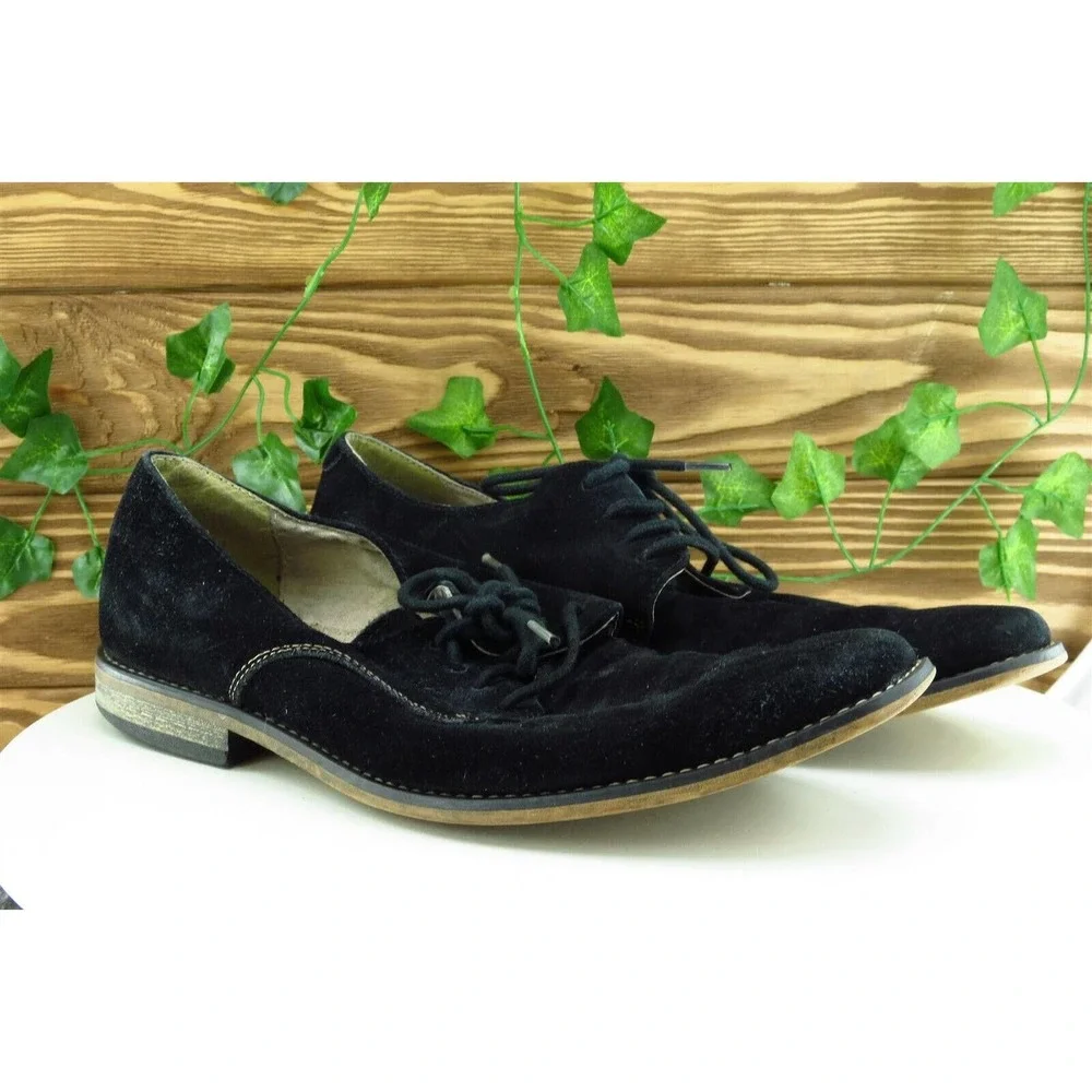 Stacy Adams Shoes Sz‎ 9 M Black Derby Oxfords Leather Men